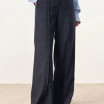 Abbie Double Waistline Suit Trousers in Merino Wool