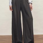 Alice Wide Waistband Casual Pants in Tencel Linen Blend