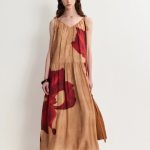 Abby Crimson Iris Flora Sleeveless Dress in Lyocell